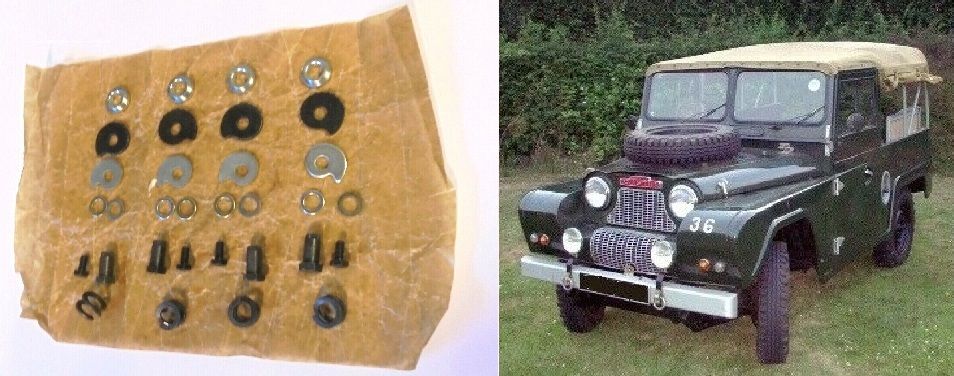 FRONT BRAKE SHOE ADJUSTERS SET (Austin Gipsy) (1958- 68)  